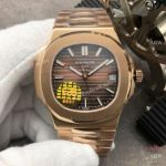 Swiss Copy Patek Philippe Nautilus GB Factory CAL.324 Watch Rose Gold 40mm